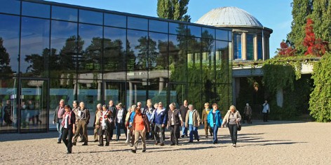 Alicja Wrona oprowadza grupę niemiecką po Wrocławiu